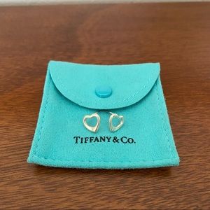 Tiffany & Co Open Heart Stud Earrings